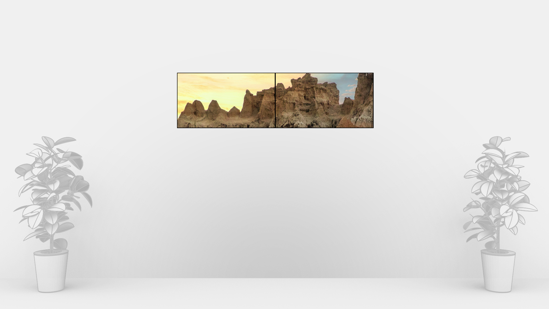 side by side LCD display example