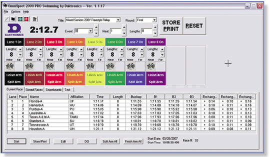 Dimtronics Software Swimming Software