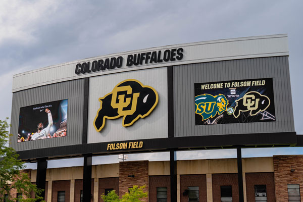 University of Colorado Boulder Rear View Display