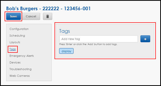 Creating Display Tags