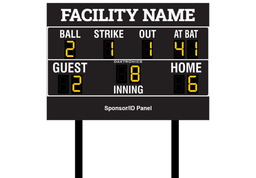 Baseball System with 14 Feet Wide Scoreboard