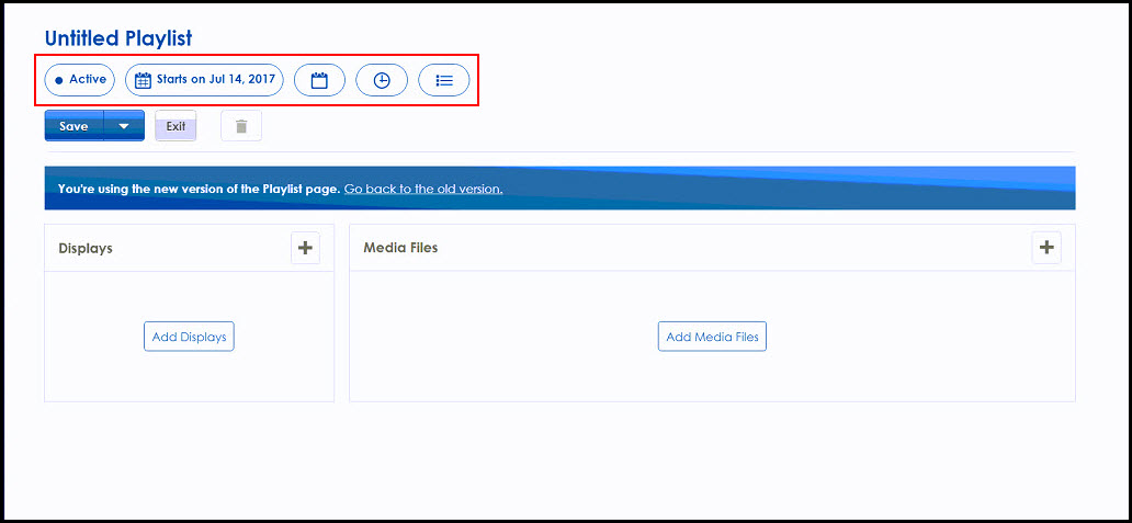 Playlist Configuration