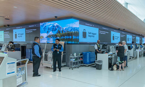 Check In Kiosk at Denver International Airport