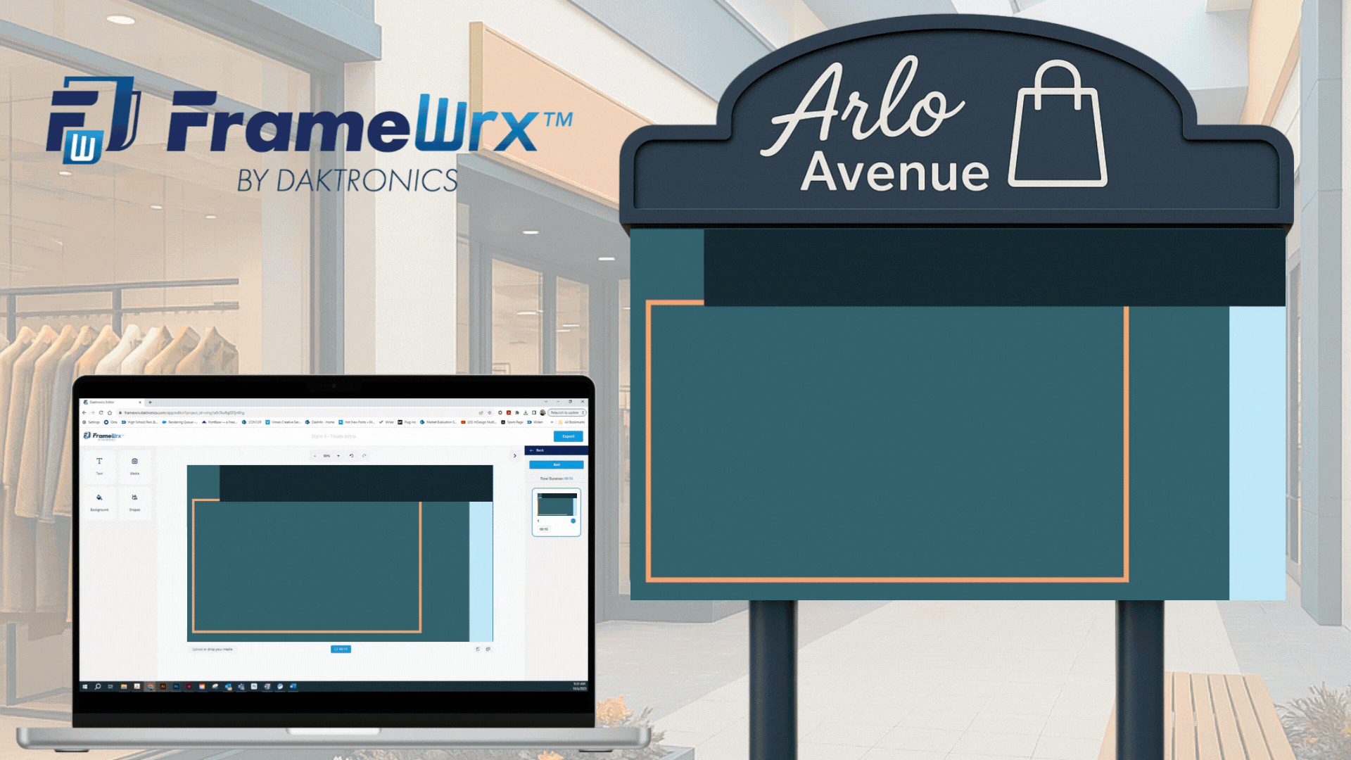 FrameWrx by Daktronics Commercial Creative Services