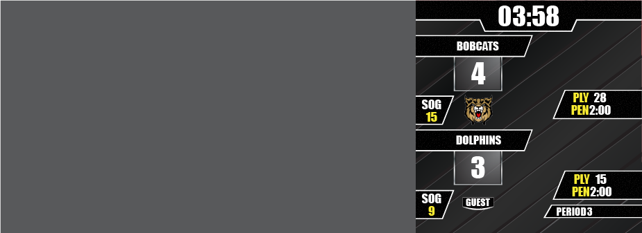 Hockey Side Bar Score RTD 3