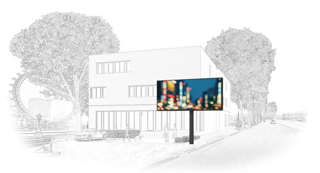 Urban Billboard Pole Mounted 11x22