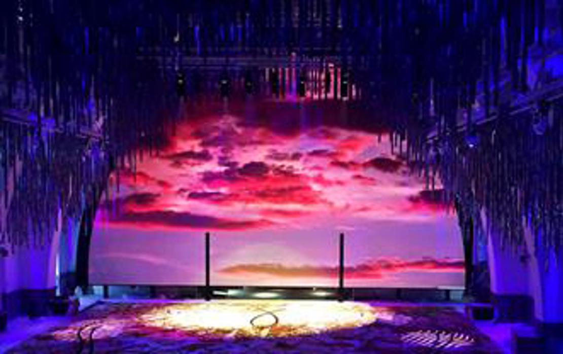 Indoor LED video wall on stage
