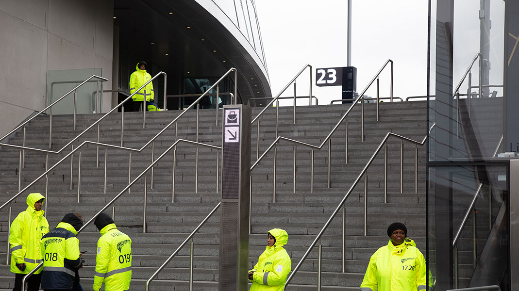 wayfinding in stadium lobby