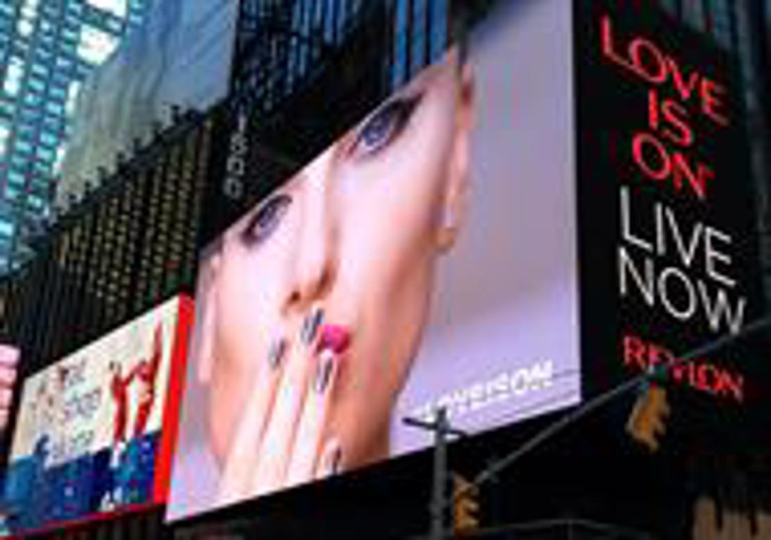 Digital billboard on Broadway in NYC