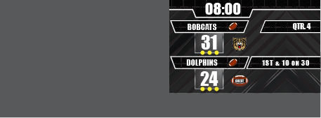 Football score side bar