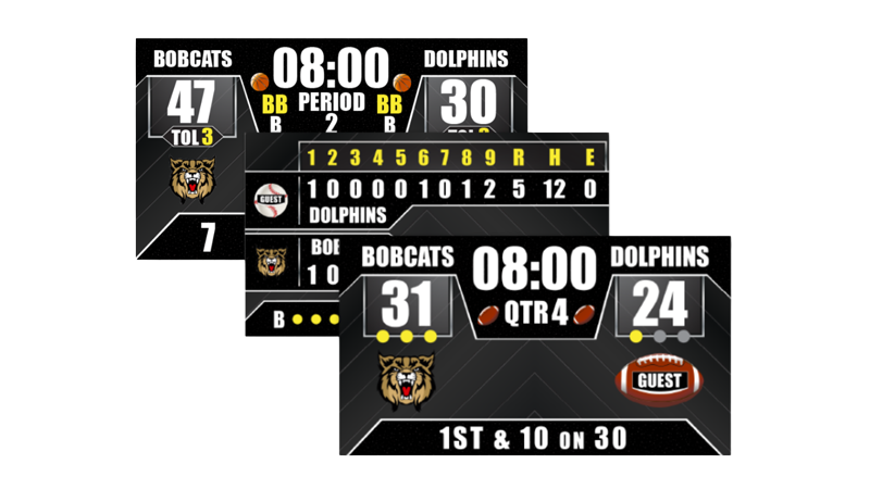 RTD Daktronics Stats Templates
