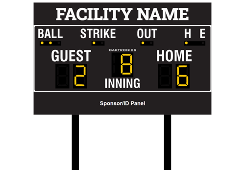 Baseball System with 16 Feet Wide Scoreboard