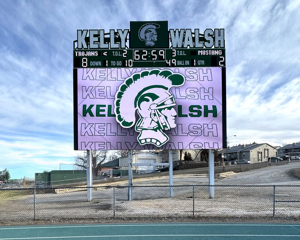 high school stadium video board