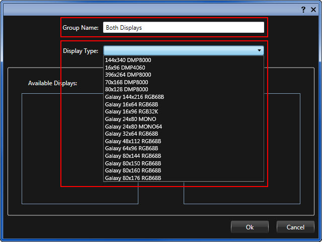 Group Name and Display Type