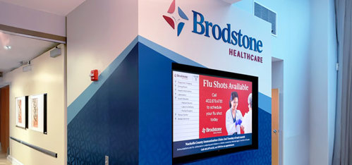 Brodstone Healthcare Informational Video Indoor Display