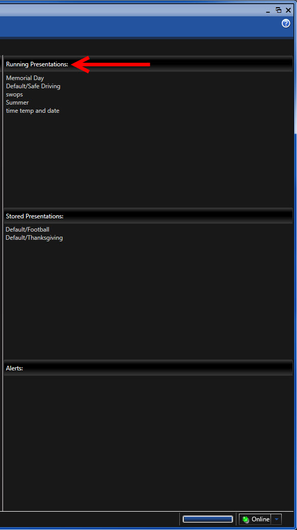 Running Presentations