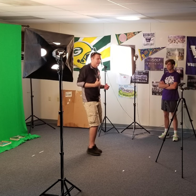 students making hype video