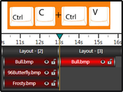 Copy and paste to move an object.