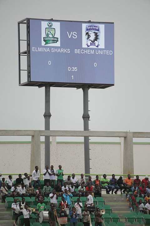 Groupe Nduom Brings New Daktronics LED Displays To Elmina Stadium