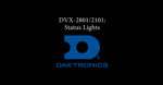 DVX-2101/2801 Status Lights