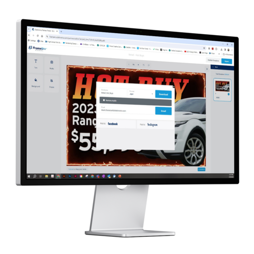 Exporting and Posting Content FrameWrx