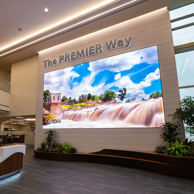 LED video wall installation photo