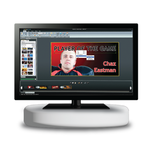 graphic example with layered text