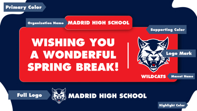 Instant Branding Graphic Example Madrid High School