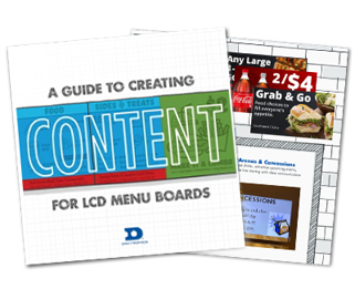 Guide to creative content for LCD menu boards