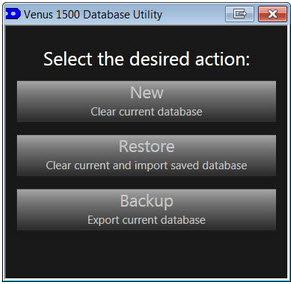 Venus 1500 Database Utility