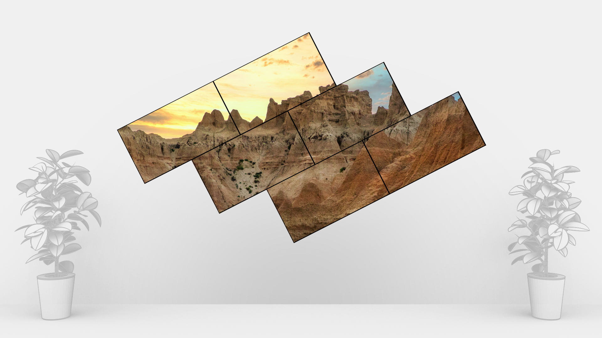 mosaic LCD layout example