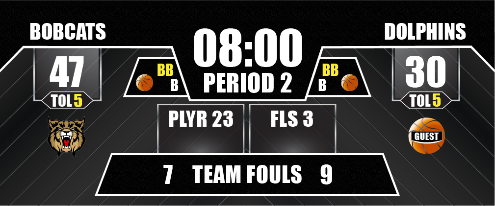 Basketball Full Screen Score