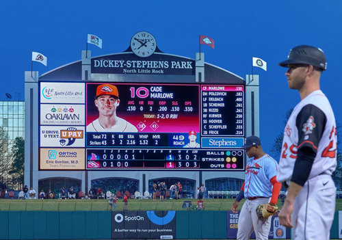 Dickey Stephens Park main video display