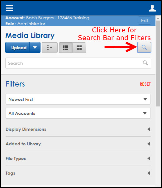 Media Library 3 borders