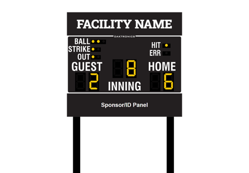 Baseball System with 10 Feet Wide Scoreboard