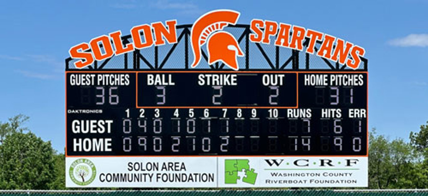 10 Inning Score Line Baseball Scoreboards