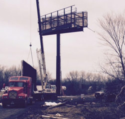 Oakwood Media digital billboard installation