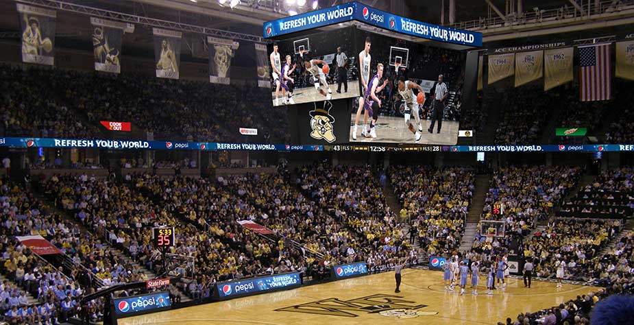 Wake Forest and Daktronics Announce LJVM Coliseum Display Upgrades