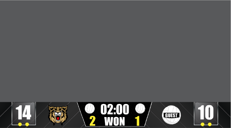 Volleyball score bottom bar