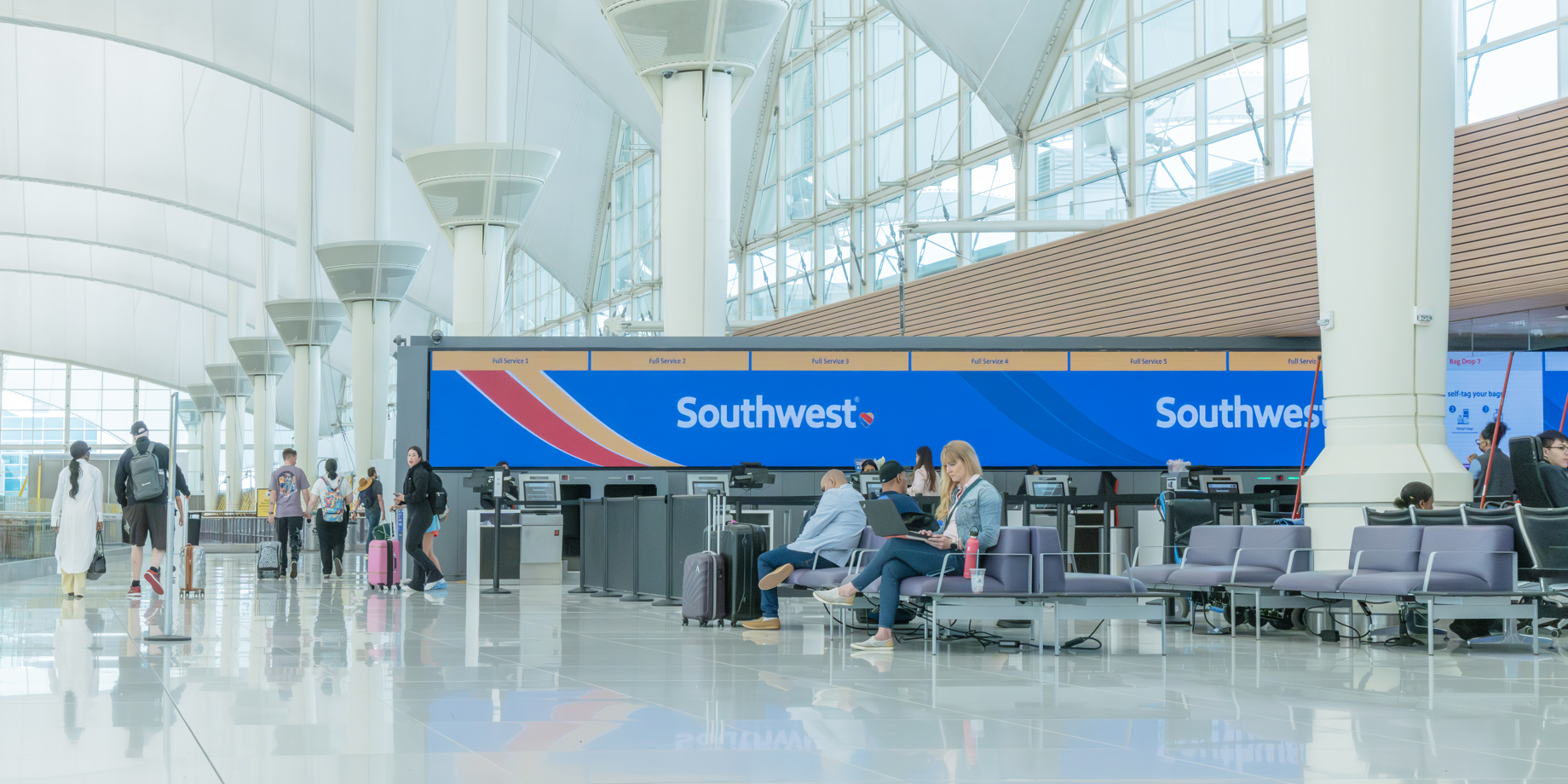 Airports Evolve with Digital Backwall Ticketing Displays