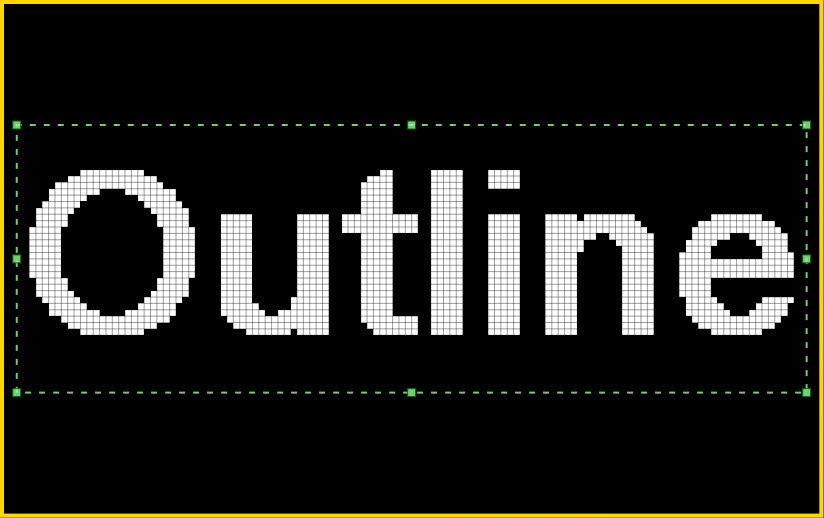 Outline text box