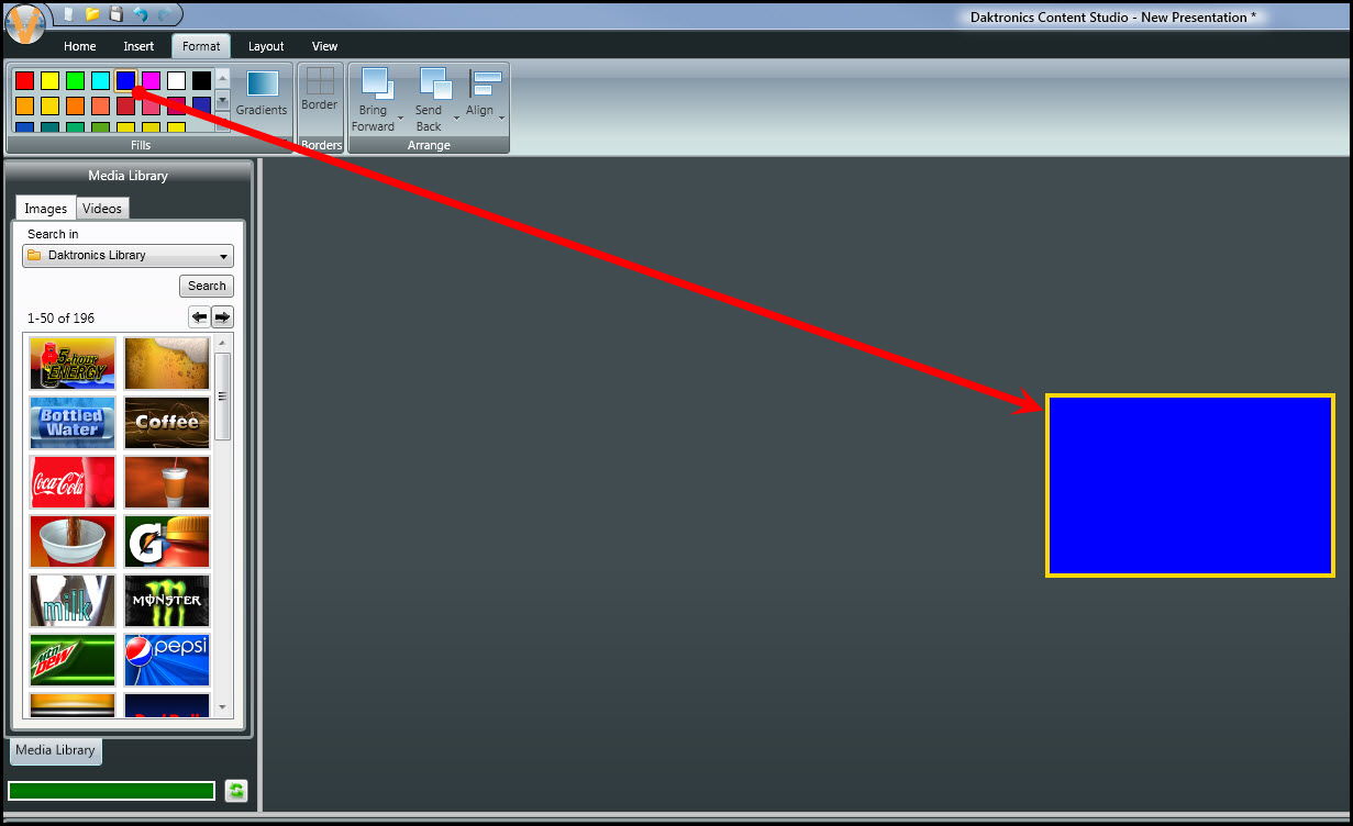 Select a background color