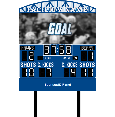 Soccer System with Scoreboard and Video Display