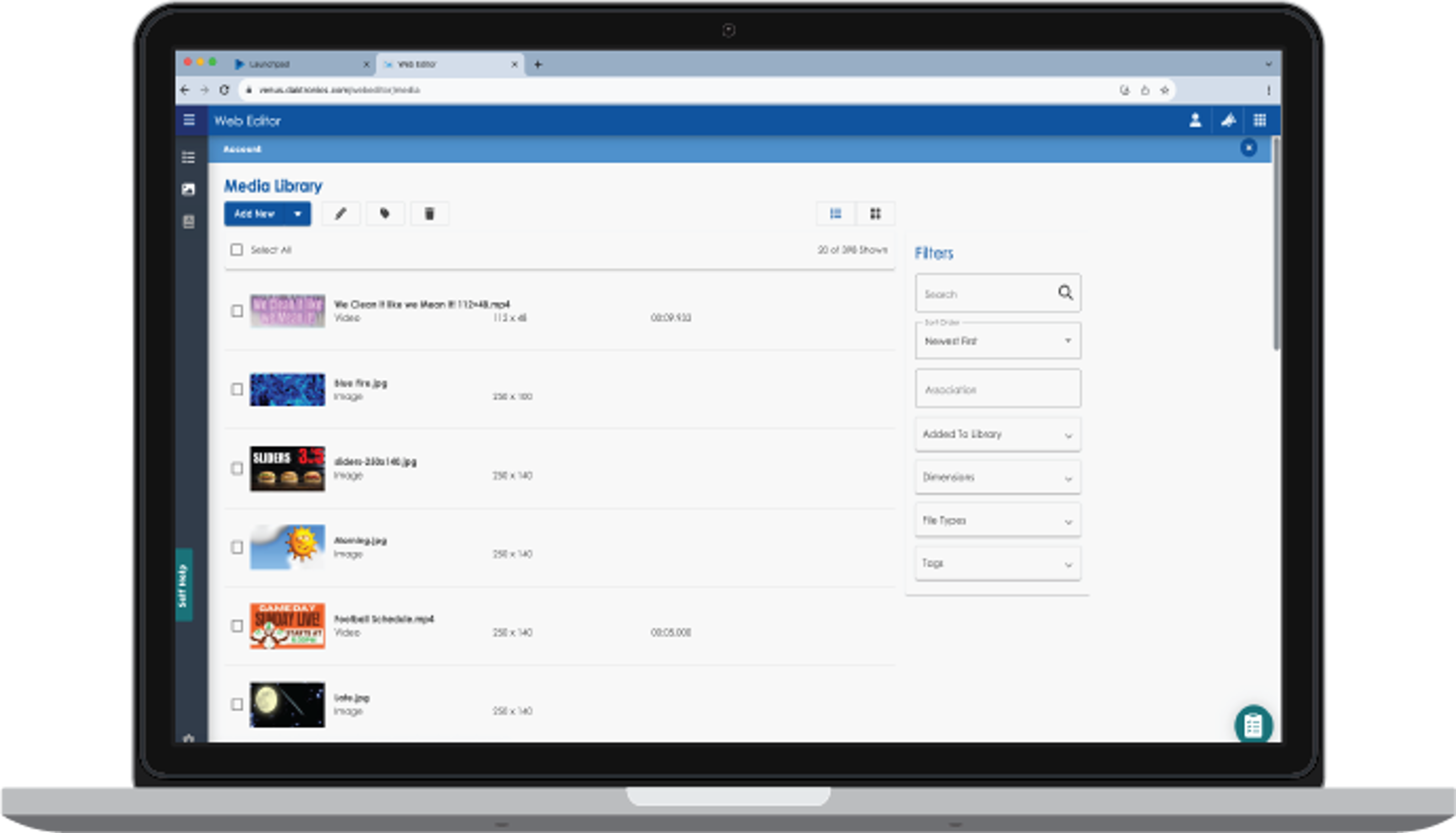 Venus Control Suite for Message Displays