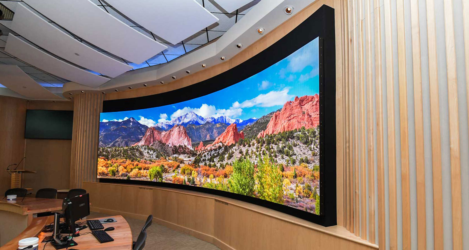 Military Presentation Center Video Wall