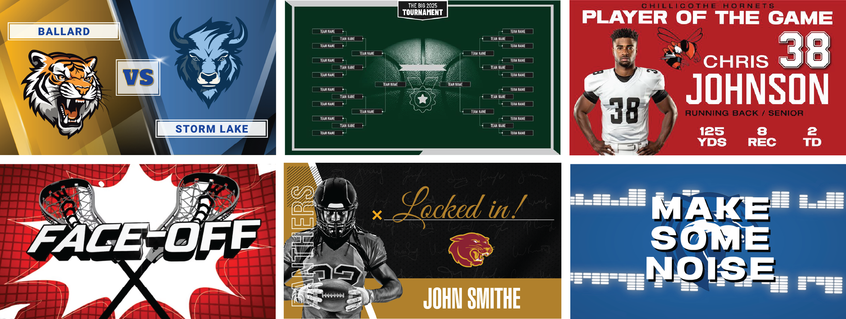 Sports content examples