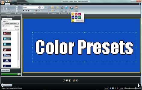Use presets to quickly create attractive content.
