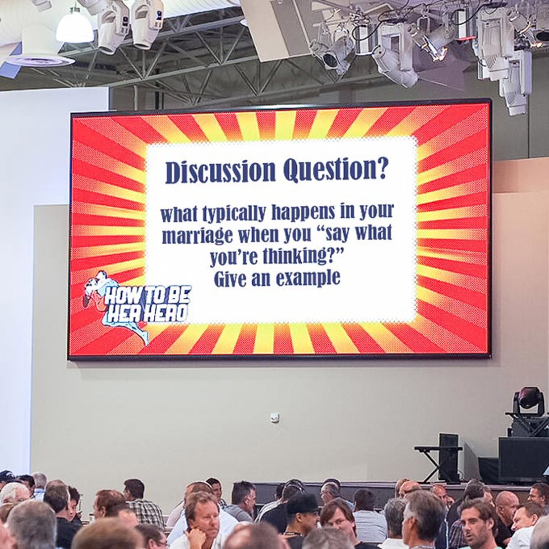 Indoor LED video board for church