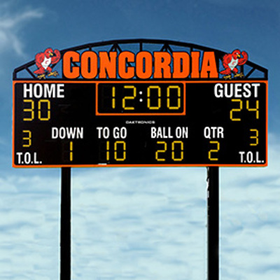 Fixed digit scoreboard