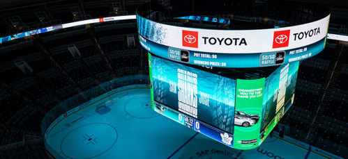 San Jose Sharks jumbotron content